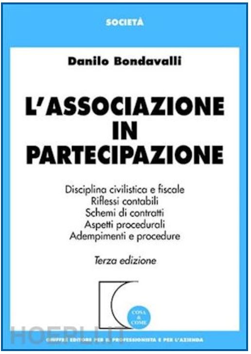 Copertina L'associazione in partecipazione